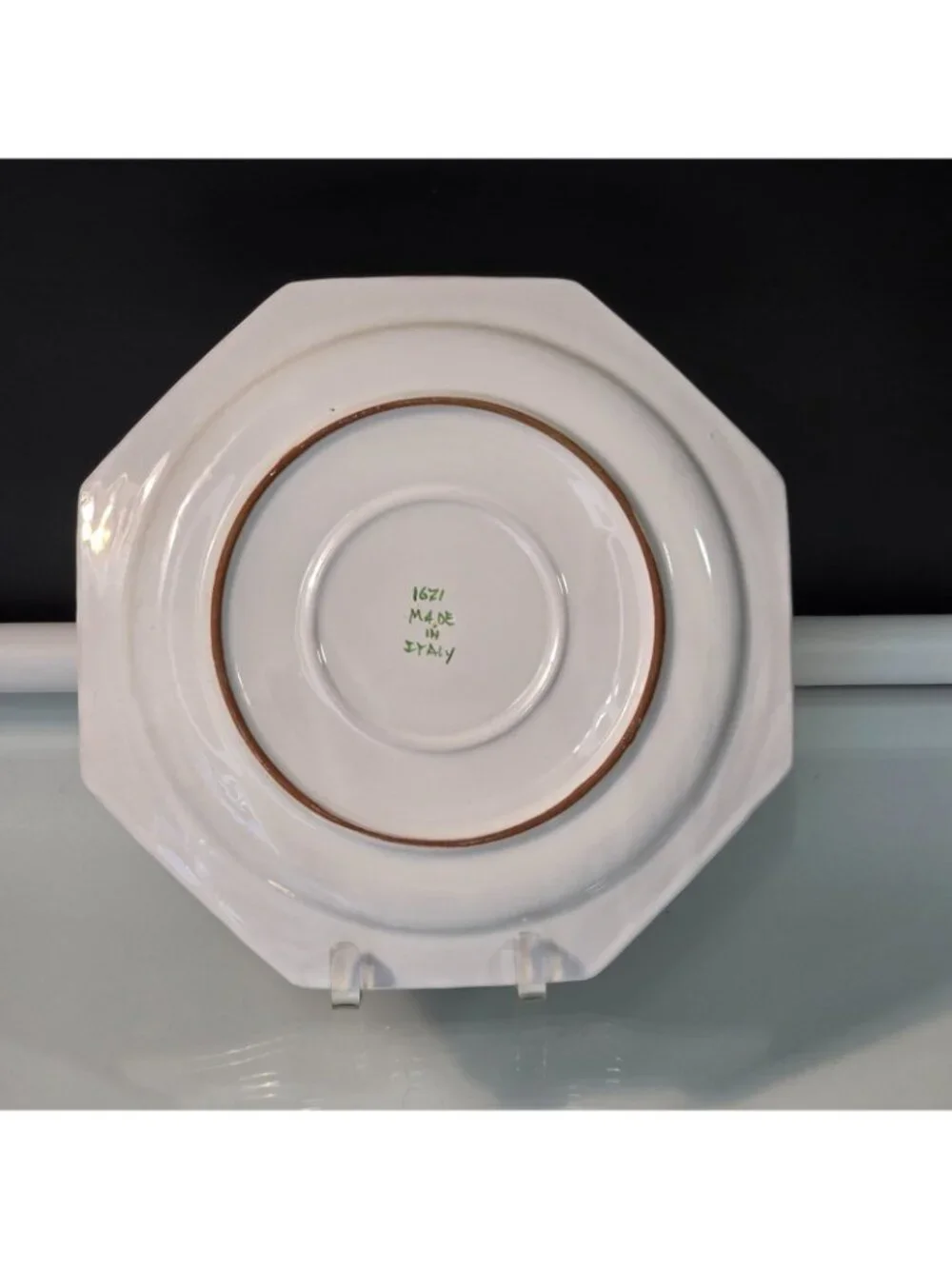 Vintage Italian 1671 Octagonal Lunch Plate 9.75